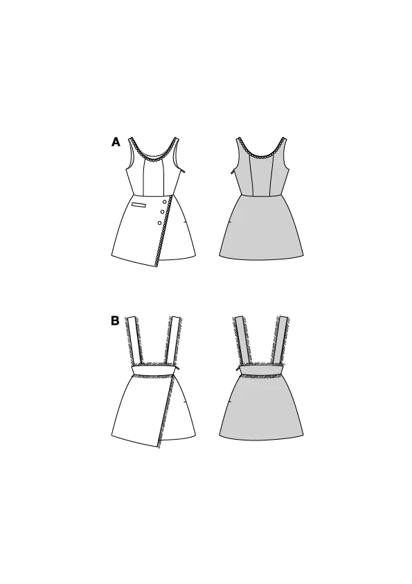 9198 - Kleid / Rock