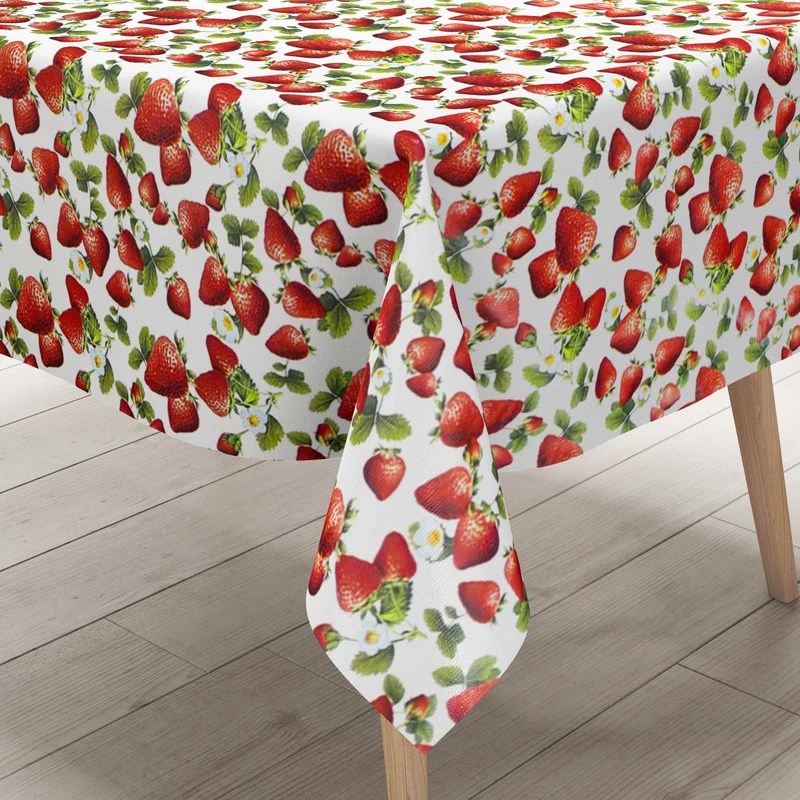 Wachstuch Tischdecke C145223 Erdbeeren Früchte Sommer Küchenmotiv eckig rund oval