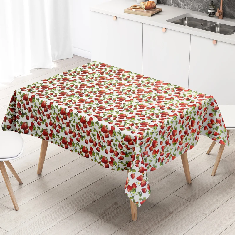 Wachstuch Tischdecke C145223 Erdbeeren Früchte Sommer Küchenmotiv eckig rund oval