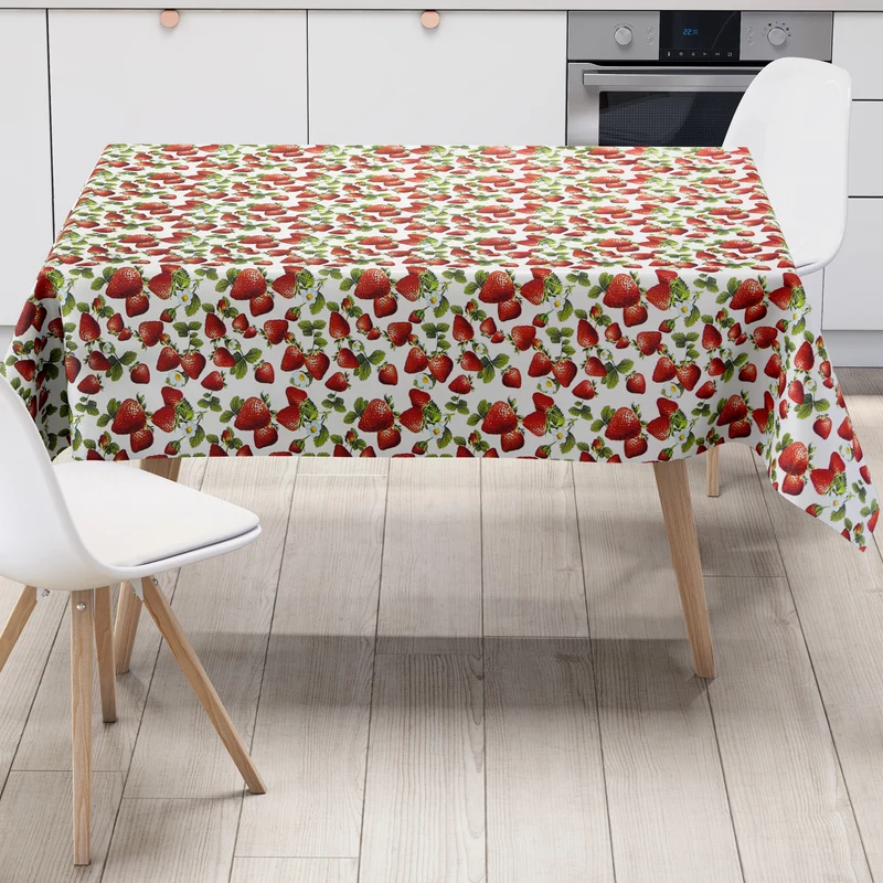 Wachstuch Tischdecke C145223 Erdbeeren Früchte Sommer Küchenmotiv eckig rund oval