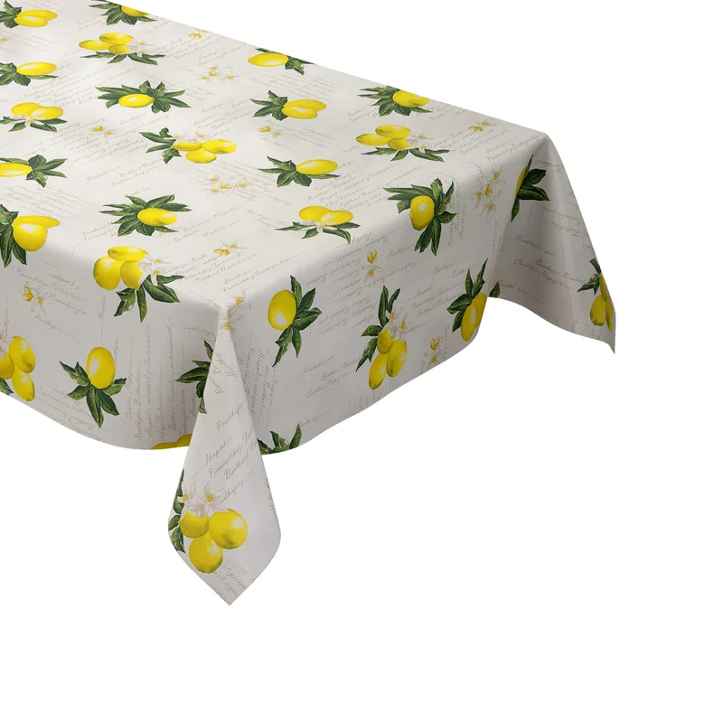 Wachstuch Tischdecke C144041 Zitronen mediterran Küchenmotiv eckig rund oval