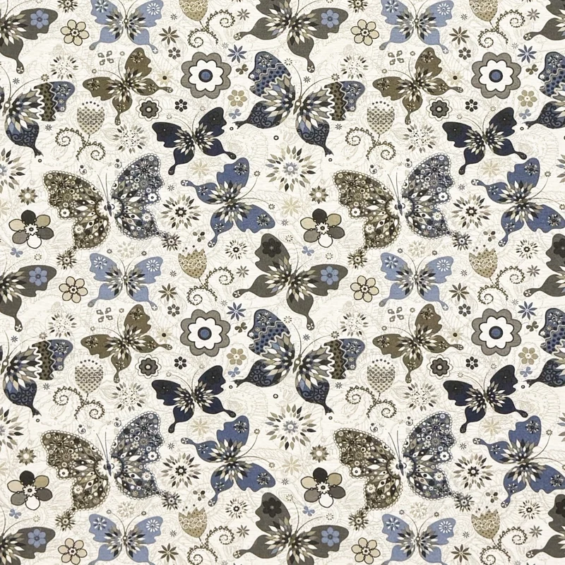 textile Tischdecke Jacquard beschichtete Baumwolle FB CHAGALL Schmetterlinge eckig rund oval