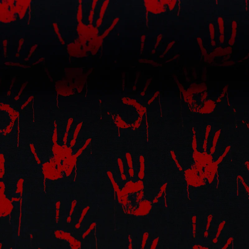 Baumwoll-Webware - Bloody Hands - 10 cm