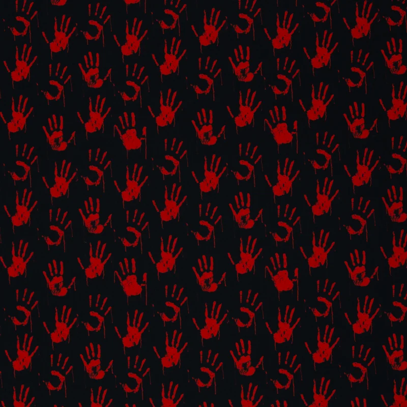 Baumwoll-Webware - Bloody Hands - 10 cm