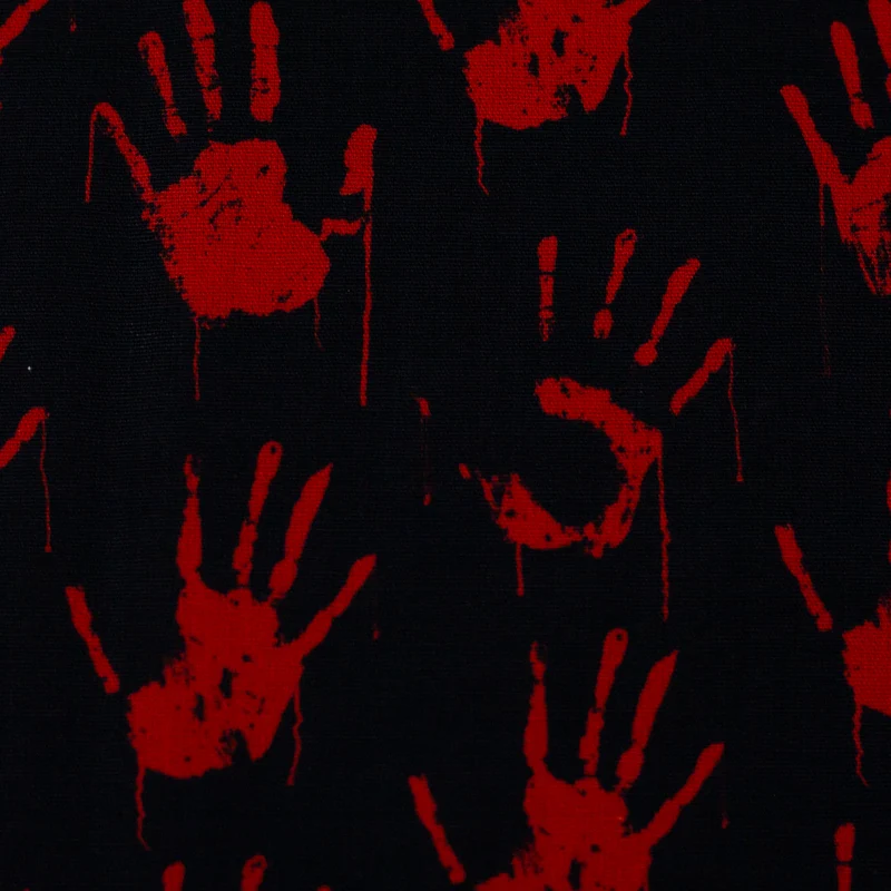 Baumwoll-Webware - Bloody Hands - 10 cm