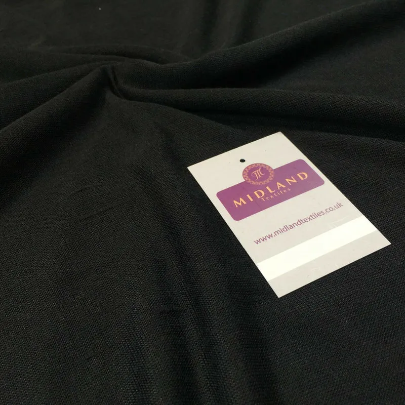 Black Lightweight Woven Polyester Dress Fabric 58" M720-51