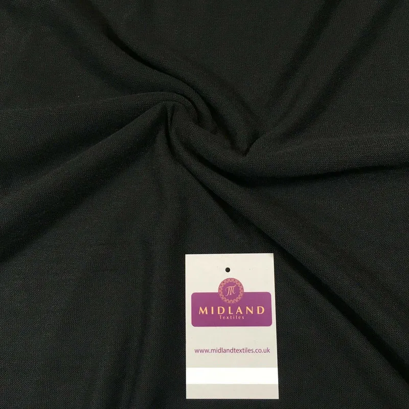 Black Lightweight Woven Polyester Dress Fabric 58" M720-51