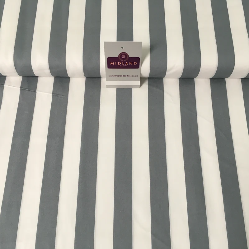 2.5cm Candy Stripped Cotton Poplin shirting, dress Fabric 44" wide MK898 Mtex
