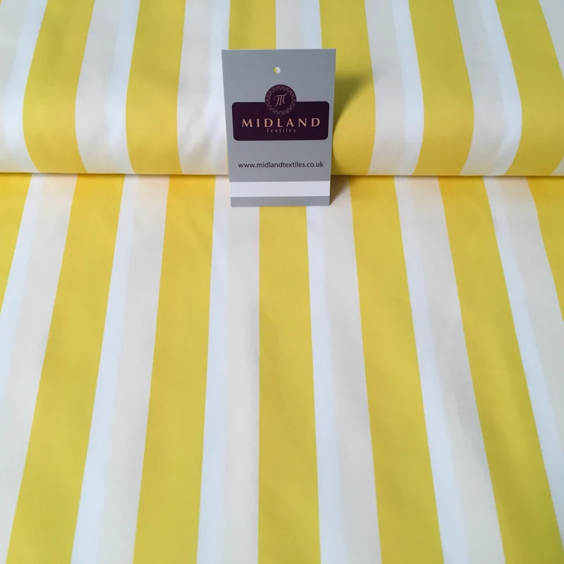 2.5cm Candy Stripped Cotton Poplin shirting, dress Fabric 44" wide MK898 Mtex