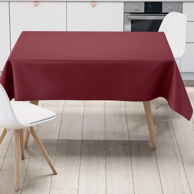 Wachstuchrolle Meterware Rollenware uni 209 bordeaux dunkelrot weinrot einfarbig unifarben