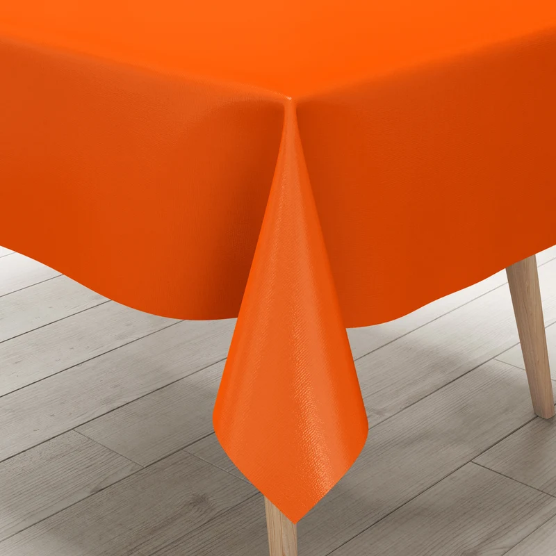 Wachstuchrolle Meterware Rollenware uni 021 orange einfarbig unifarben