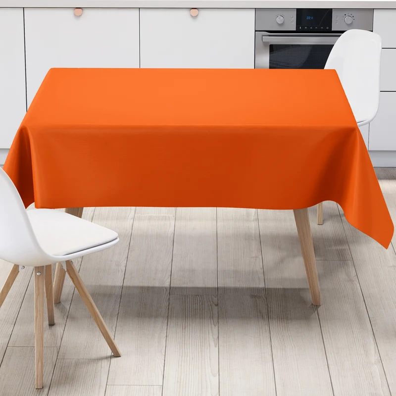 Wachstuchrolle Meterware Rollenware uni 021 orange einfarbig unifarben