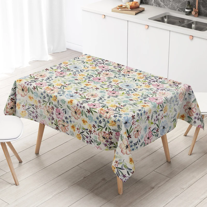 Wachstuch Tischdecke P1192-1 Sommer Blumenwiese abwaschbar eckig rund oval