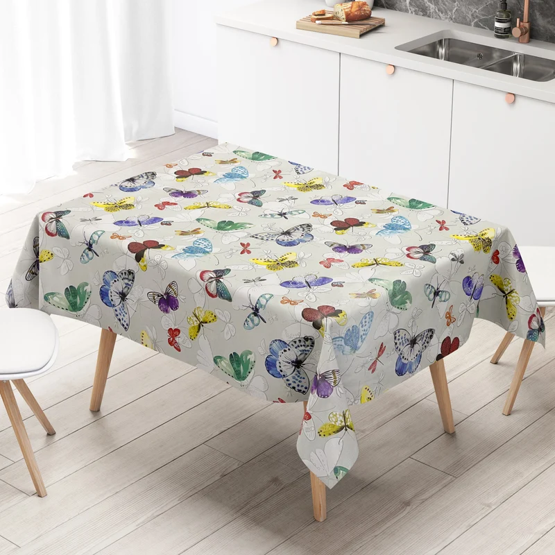 Wachstuch Tischdecke C141701 Schmetterlinge Butterfly Sommer eckig rund oval Meterware