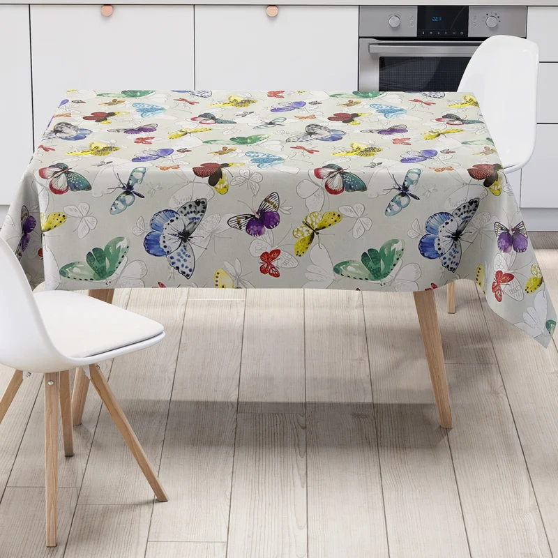 Wachstuch Tischdecke C141701 Schmetterlinge Butterfly Sommer eckig rund oval Meterware
