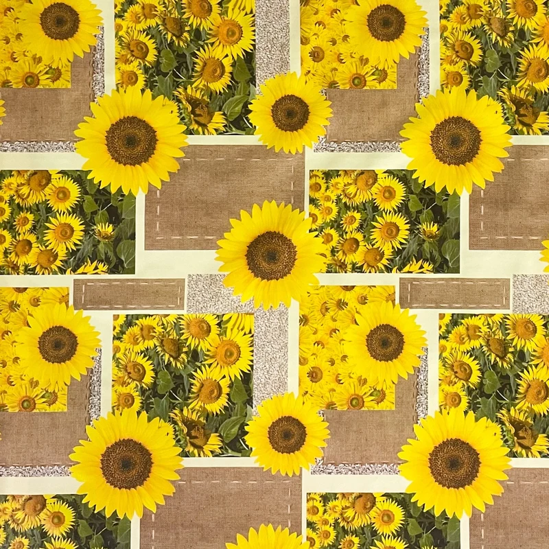 Wachstuch Tischdecke 01045-01 Sonnenblumen Garten Sommer eckig rund oval