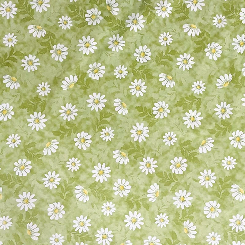 Wachstuch Tischdecke 01110-03 Margeriten grün Blumen Blüten Sommer Garten eckig rund oval