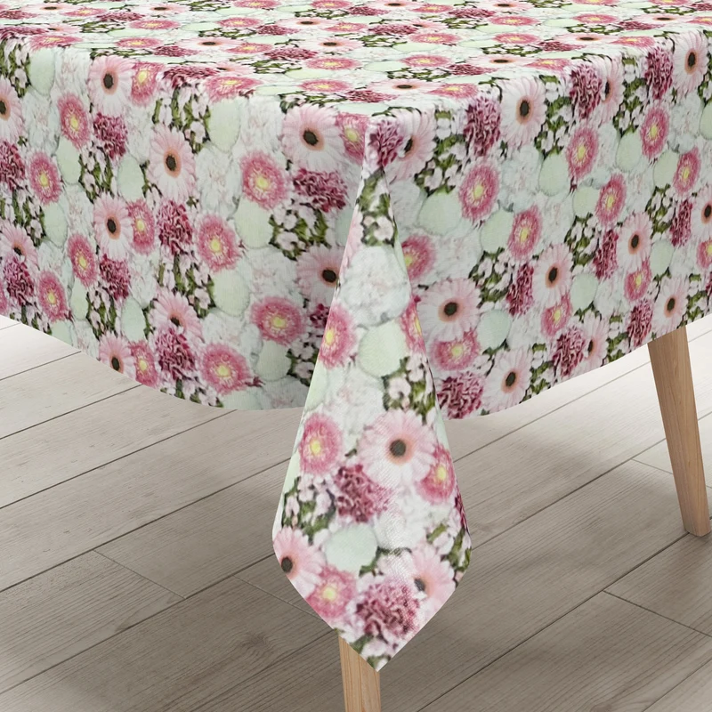 Wachstuch Tischdecke Meterware K-ML3206 Margeriten Sommer eckig rund oval Wachstuchdecke