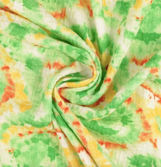 Musselin - Batik Kringel - 10 cm
