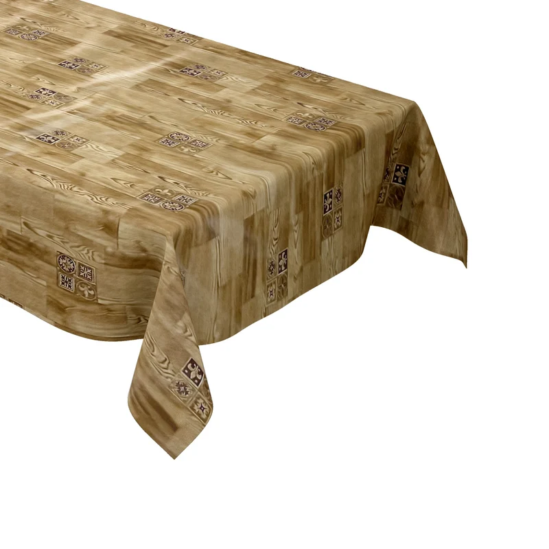 Wachstuch Tischdecke 01634-01 Holz Dielen natur eckig rund oval abwischbar