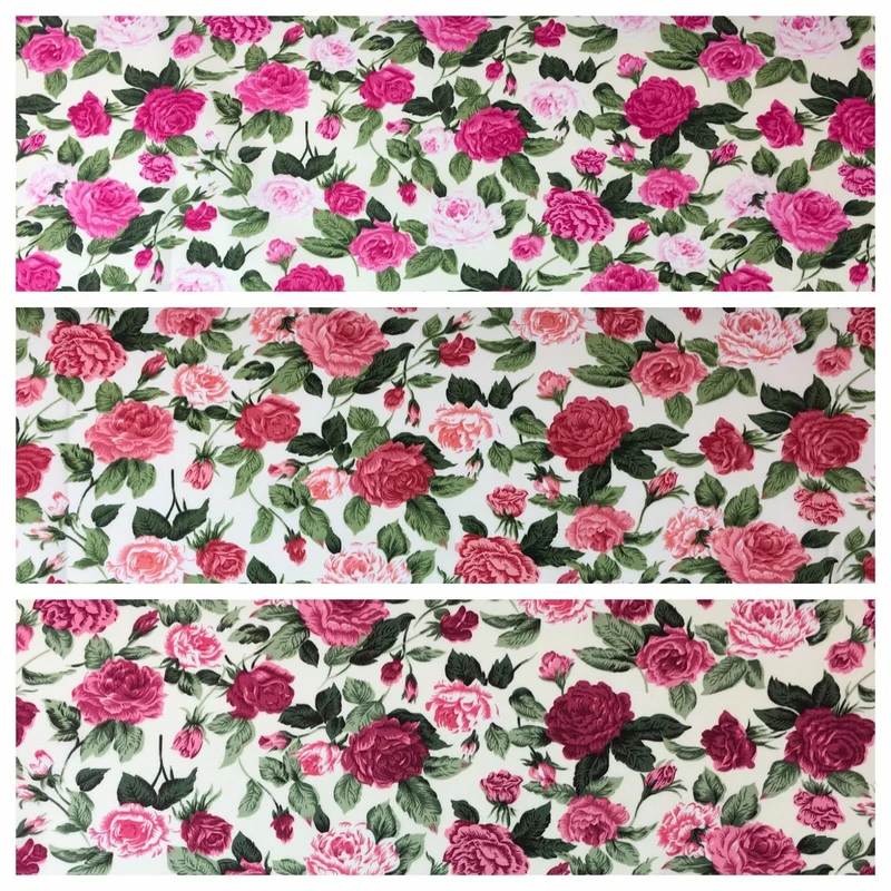 Vintage Victorian Rose Floral Cotton Fabric 111cm Wide M611