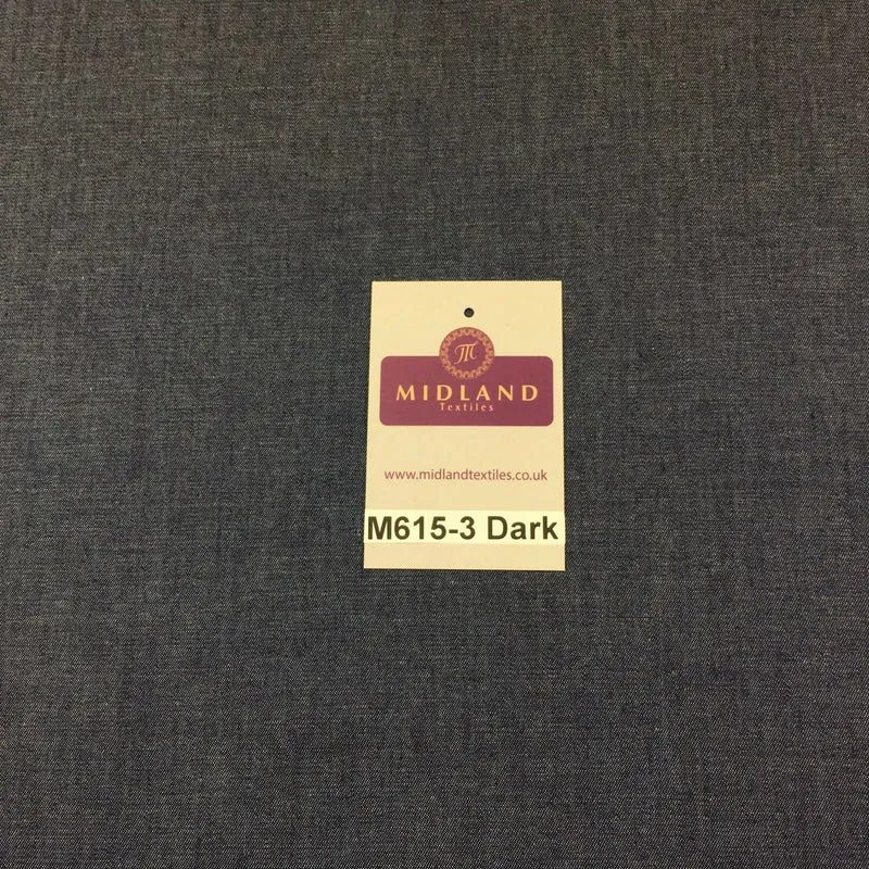 4oz Washed Denim Light-medium-dark blue 100% Cotton Fabric 146cm wide M615 Mtex