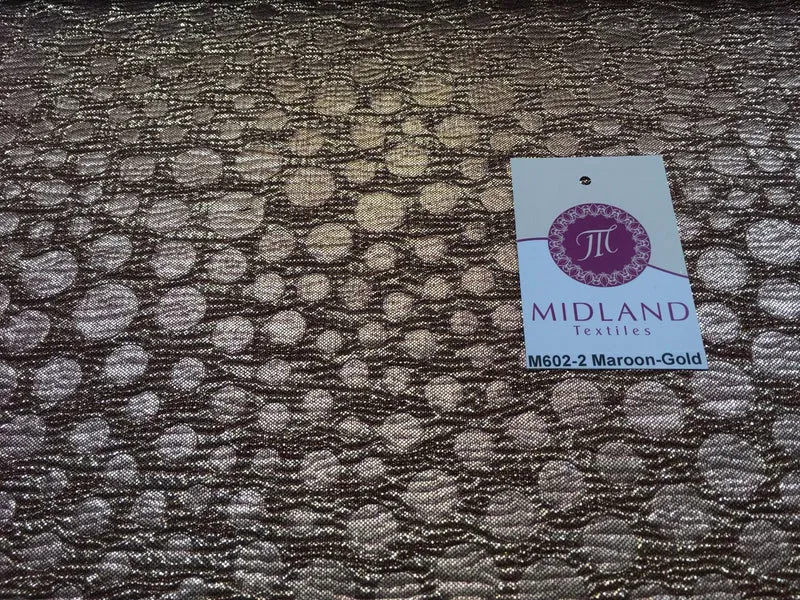 Metallic Foil Lame Fabric 1 way stretch 58" wide M602 Mtex