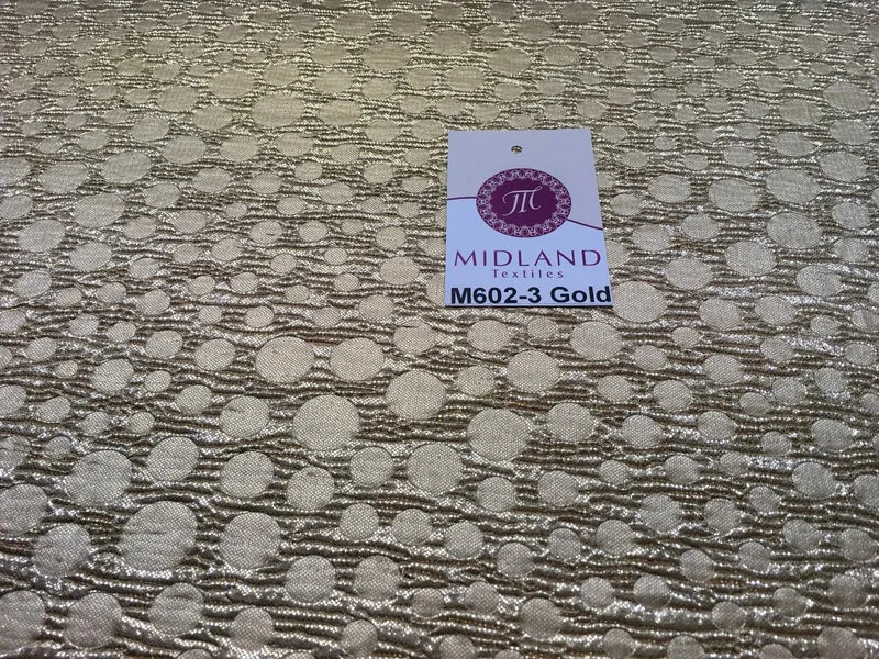 Metallic Foil Lame Fabric 1 way stretch 58" wide M602 Mtex