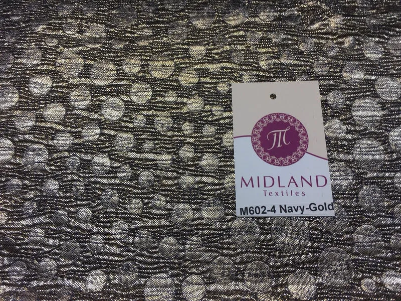 Metallic Foil Lame Fabric 1 way stretch 58" wide M602 Mtex
