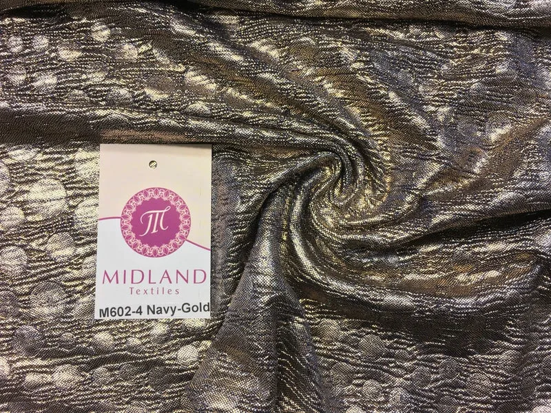 Metallic Foil Lame Fabric 1 way stretch 58" wide M602 Mtex