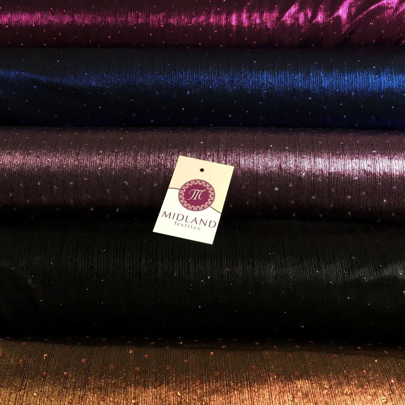 Metallic Lame Hologram Sequin 1 way stretch Fabric 58" wide M103 Mtex