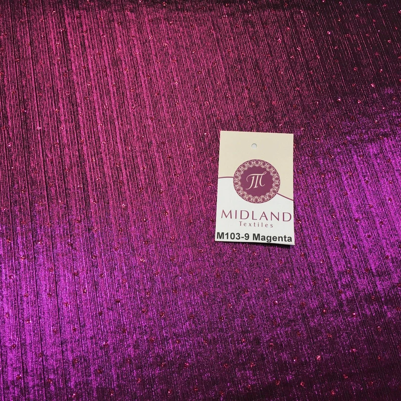 Metallic Lame Hologram Sequin 1 way stretch Fabric 58" wide M103 Mtex