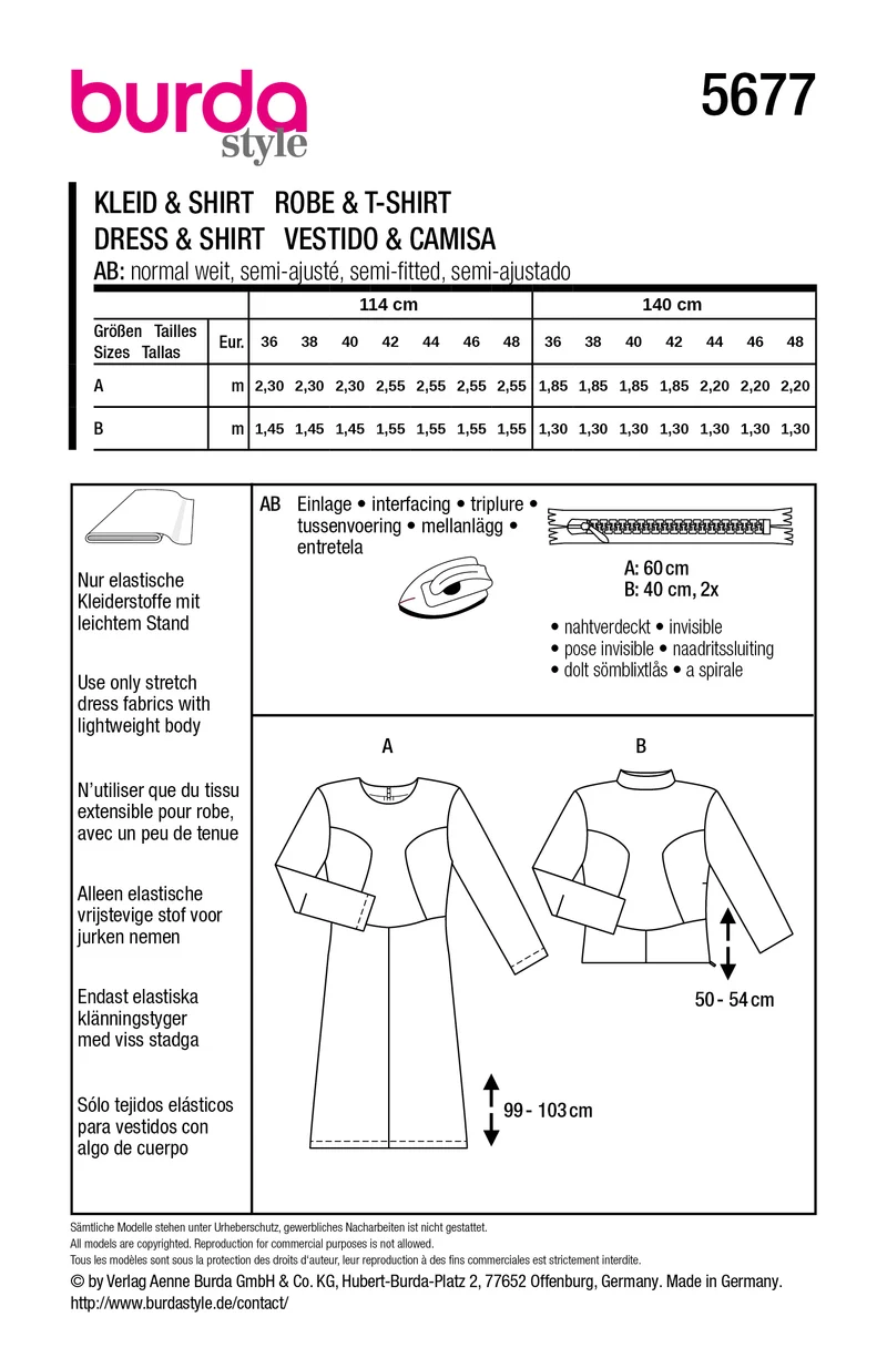 5677 - Kleid / Shirt