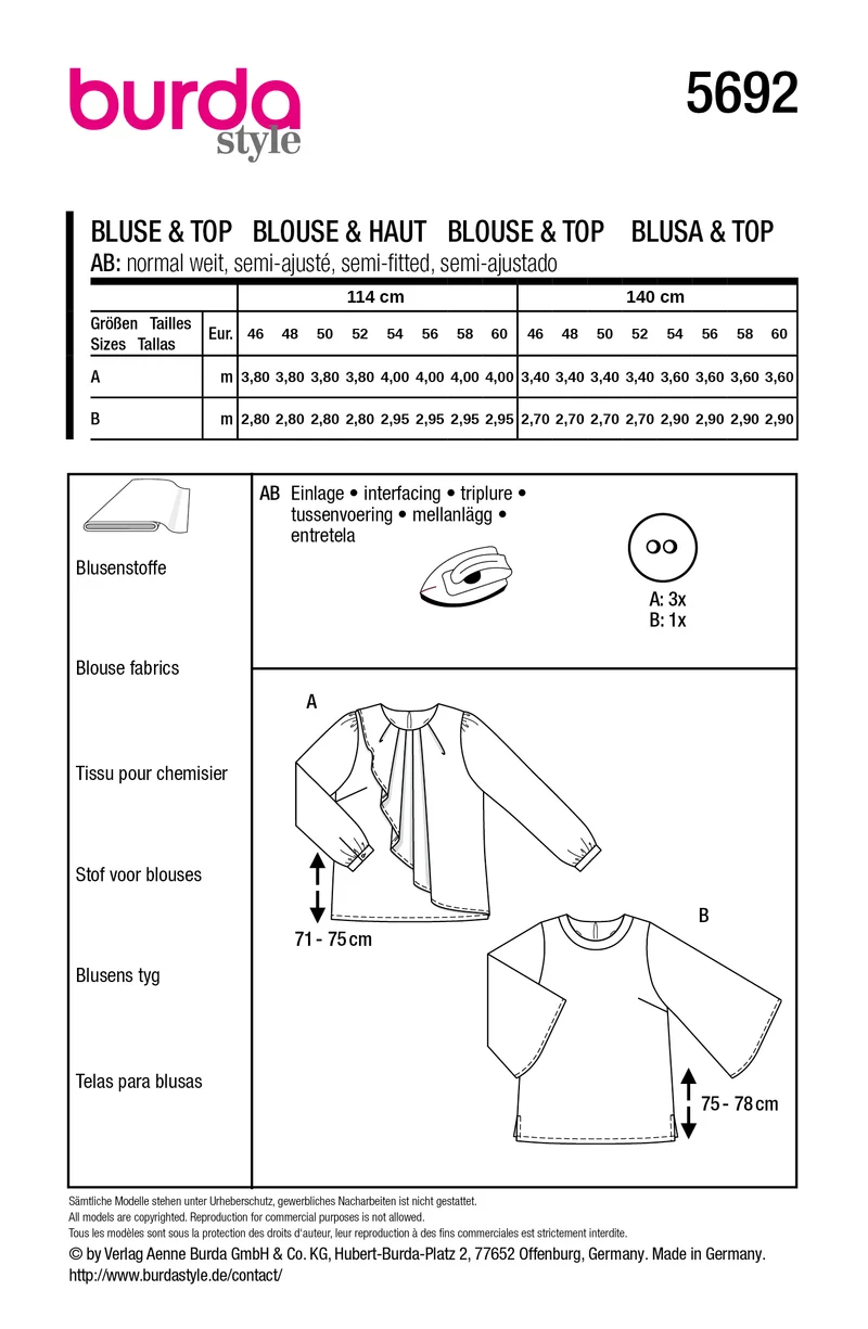 5692 - Bluse / Shirt