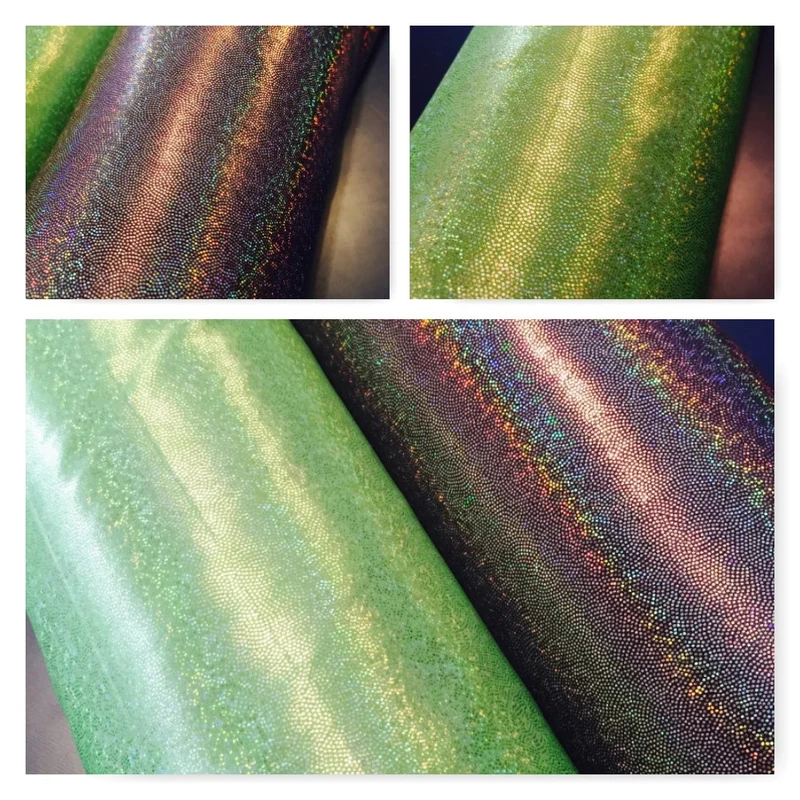 Holographic Shimmer Computer Foil Printed Fabric 45" M7
