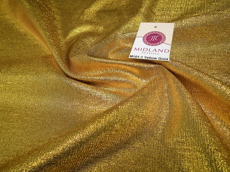 Metallic Shiny Tissue Lame Craft and Dress Fabric 55" wide M101 Mtex