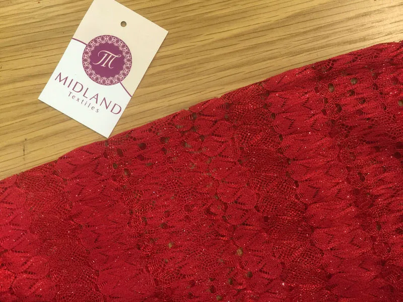Glitter 3d crochet Lace 58" M186-1 & 2 Mtex