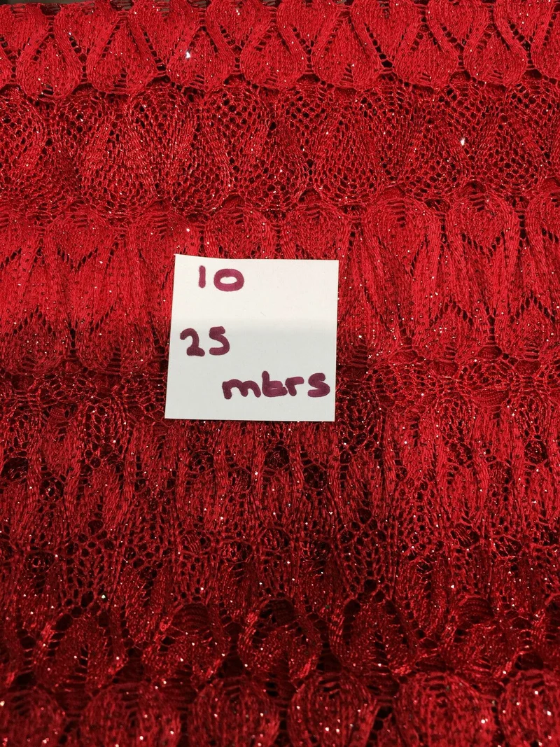 Glitter 3d crochet Lace 58" M186-1 & 2 Mtex