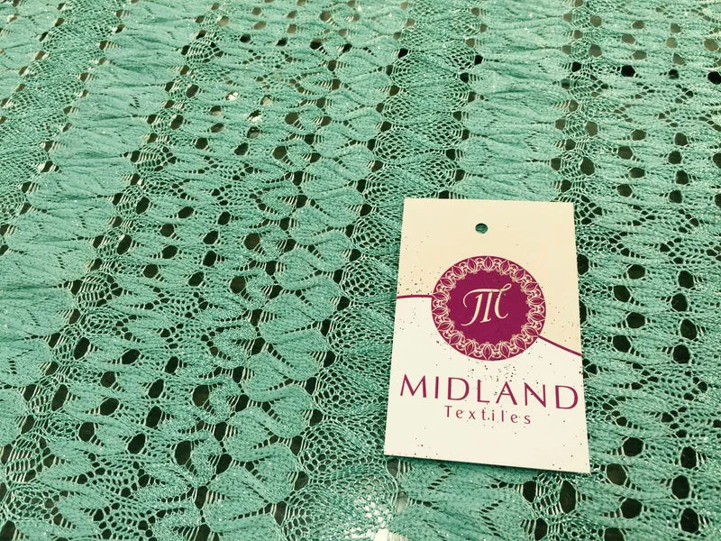 Glitter 3d crochet Lace 58" M186-1 & 2 Mtex