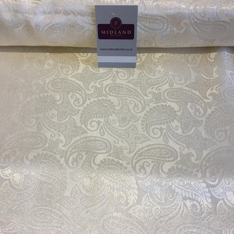 Indian Floral Paisley Jacquard Banarsi Brocade 58" Wide Fabric Mtex MA839