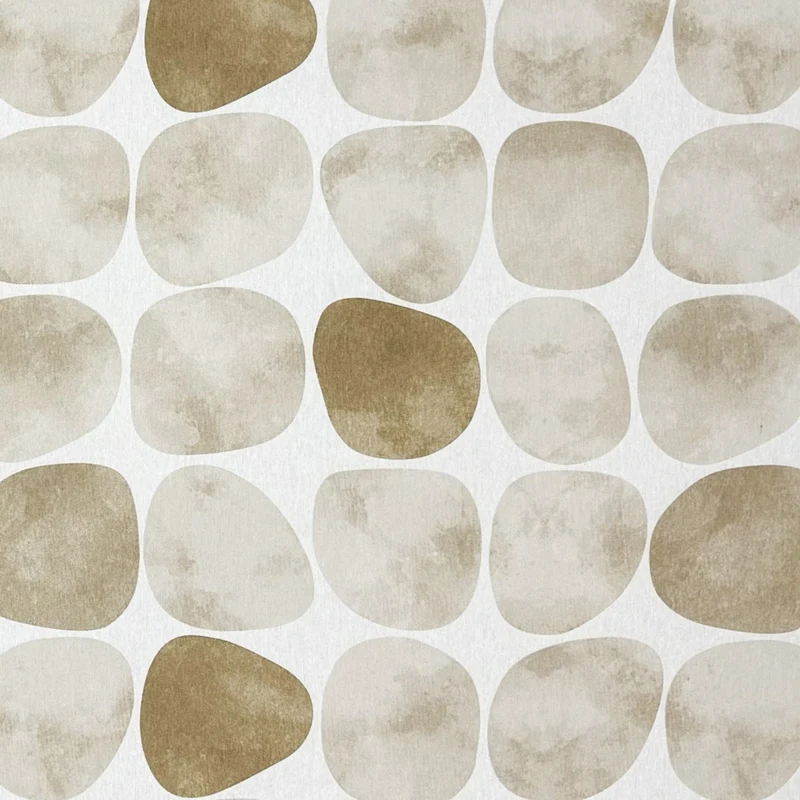 textile Tischdecke Jacquard beschichtete Baumwolle ARENA 32165 Steine eckig rund oval