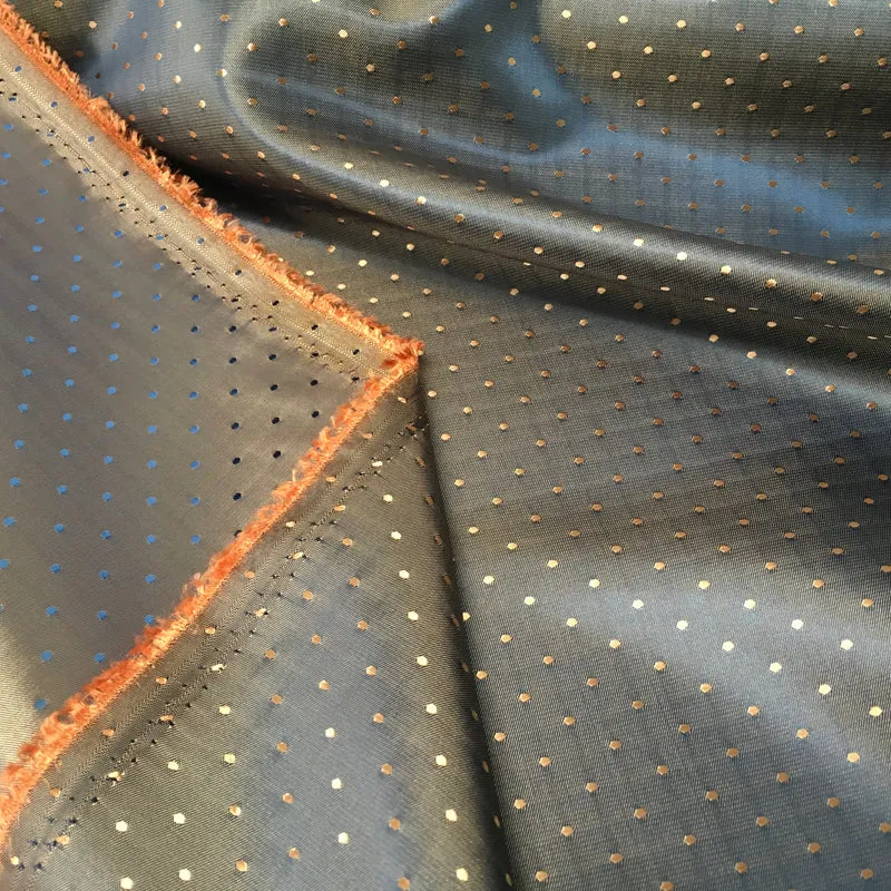 Two Tone Cationic Dobby Spotted Jacquard Lining Fabric 60" Wide MK857 Mtex