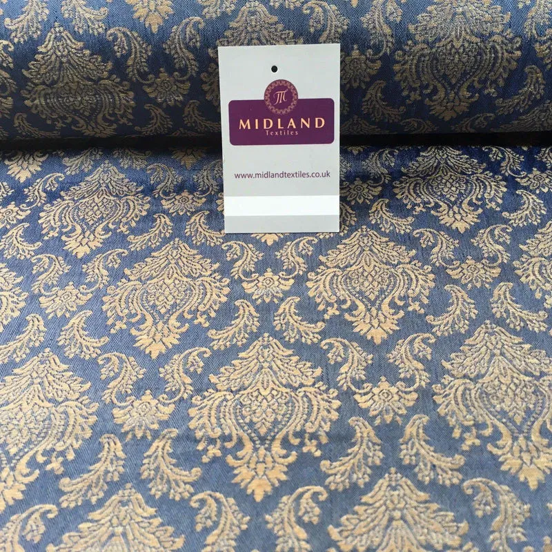 Ornate Ornamental Indian Pure Silk Banarsi waistcoat fabric 44" M790 Mtex
