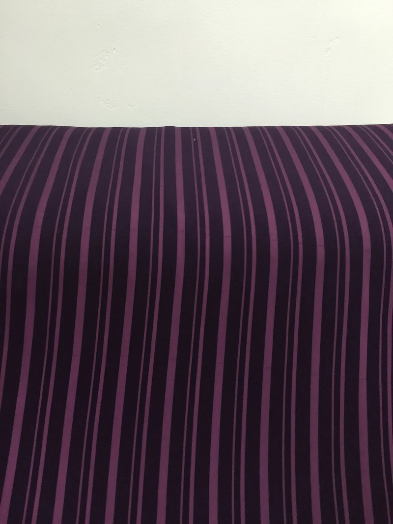 Striped Plain Heavy Georgette Fabric For Suiting & Abaya 58" M18