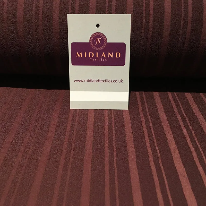 Striped Plain Heavy Georgette Fabric For Suiting & Abaya 58" M18