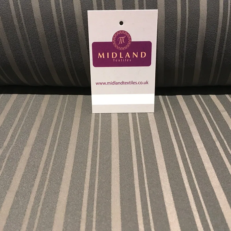 Striped Plain Heavy Georgette Fabric For Suiting & Abaya 58" M18