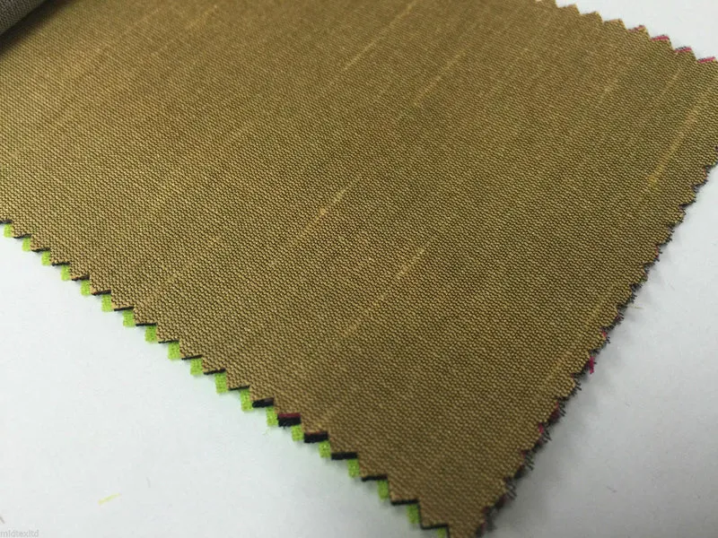 Faux Dupion Raw Silk Fabric - 100% Polyester Plain - Width 159cm/58" M410