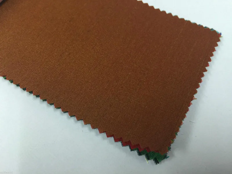 Faux Dupion Raw Silk Fabric - 100% Polyester Plain - Width 159cm/58" M410