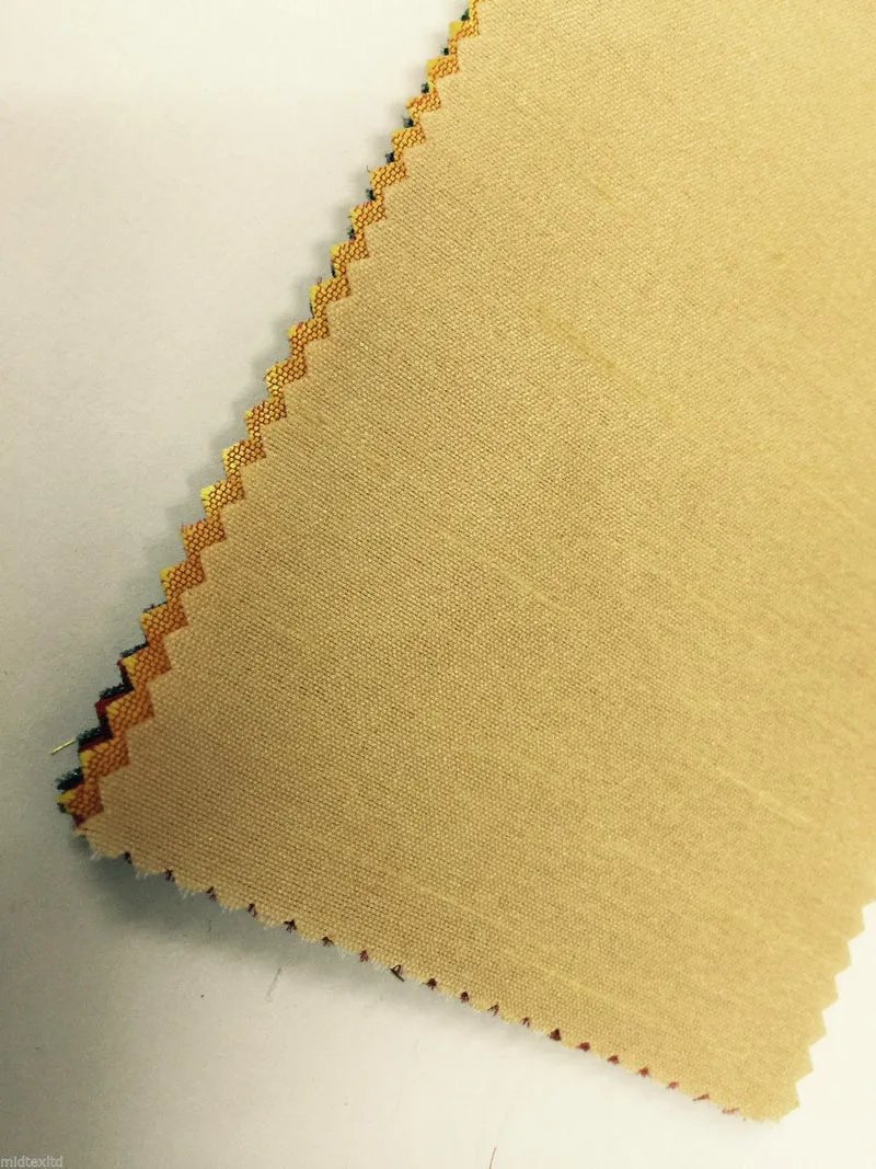 Faux Dupion Raw Silk Fabric - 100% Polyester Plain - Width 159cm/58" M410