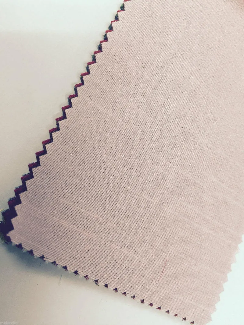 Faux Dupion Raw Silk Fabric - 100% Polyester Plain - Width 159cm/58" M410